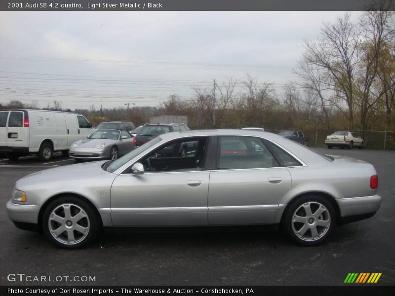 Light Silver Metallic / Black 2001 Audi S8 4.2 quattro