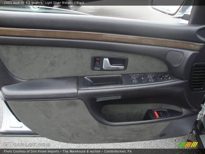 Light Silver Metallic / Black 2001 Audi S8 4.2 quattro