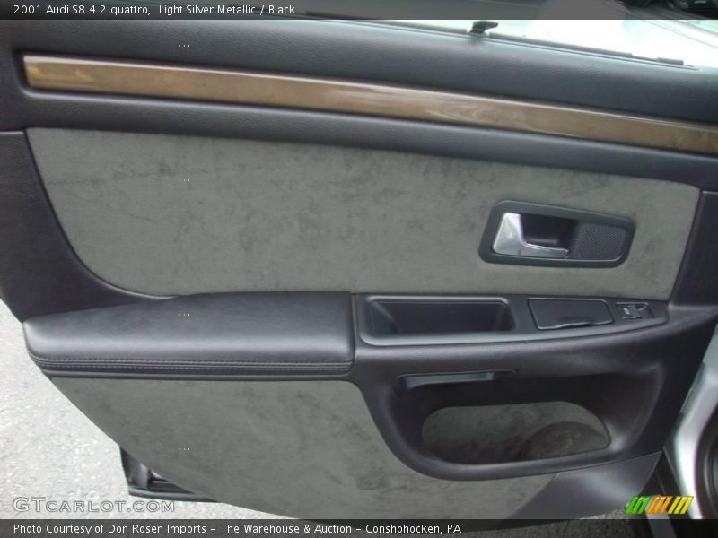 Light Silver Metallic / Black 2001 Audi S8 4.2 quattro
