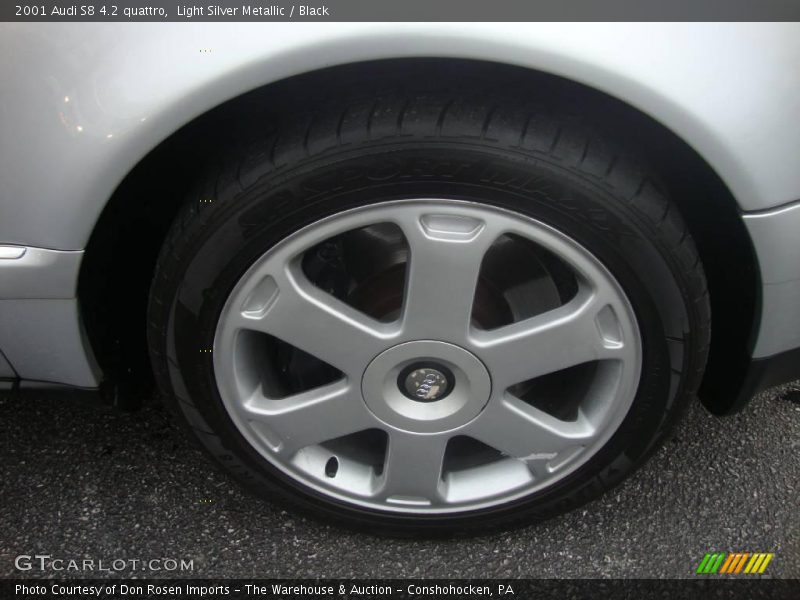 Light Silver Metallic / Black 2001 Audi S8 4.2 quattro