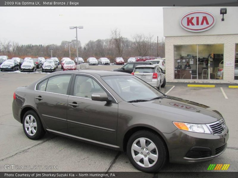 Metal Bronze / Beige 2009 Kia Optima LX