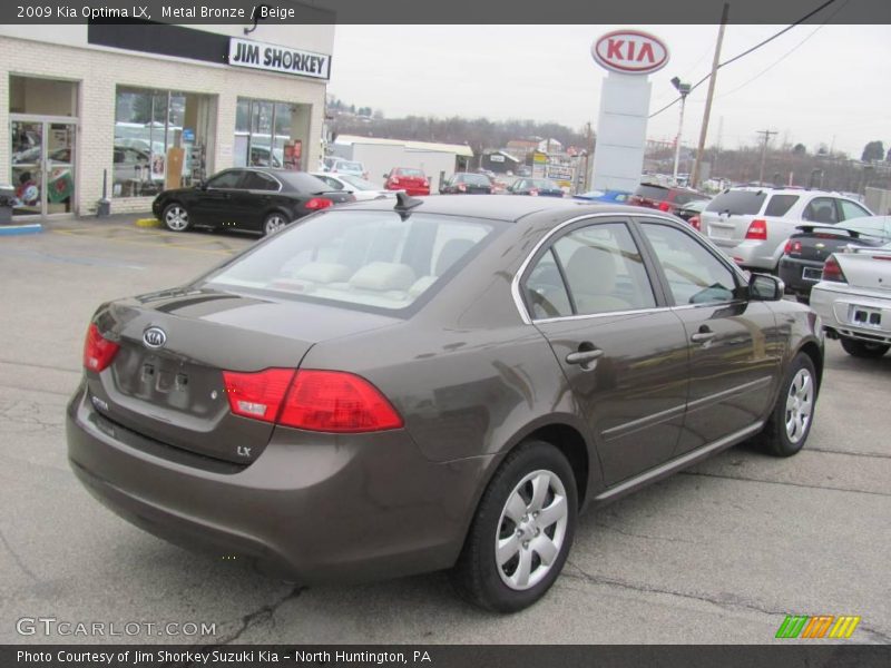 Metal Bronze / Beige 2009 Kia Optima LX