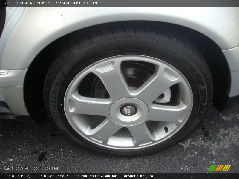 Light Silver Metallic / Black 2001 Audi S8 4.2 quattro