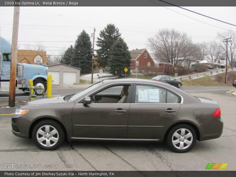 Metal Bronze / Beige 2009 Kia Optima LX