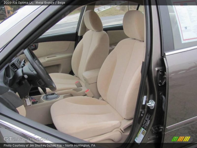 Metal Bronze / Beige 2009 Kia Optima LX