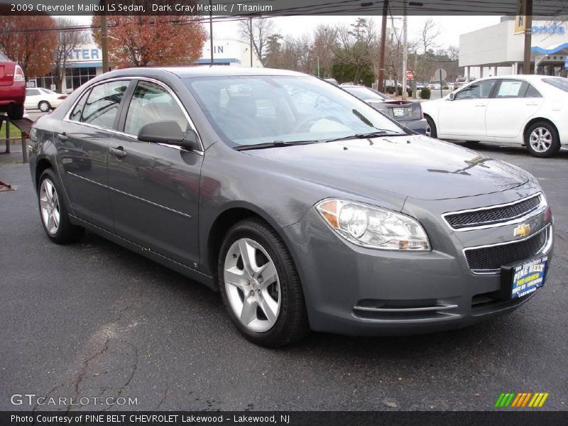 Dark Gray Metallic / Titanium 2009 Chevrolet Malibu LS Sedan