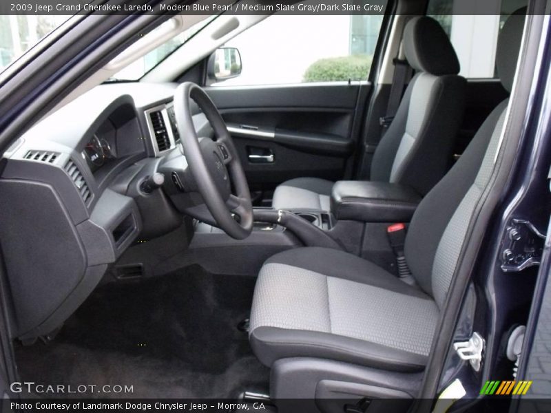 Modern Blue Pearl / Medium Slate Gray/Dark Slate Gray 2009 Jeep Grand Cherokee Laredo