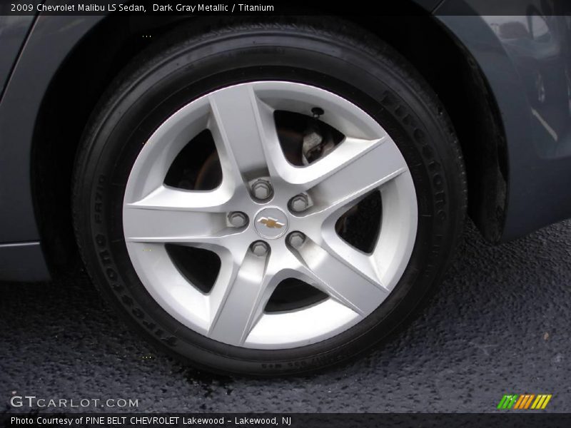 Dark Gray Metallic / Titanium 2009 Chevrolet Malibu LS Sedan