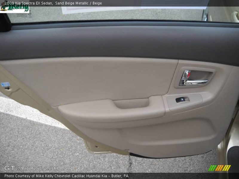 Sand Beige Metallic / Beige 2009 Kia Spectra EX Sedan