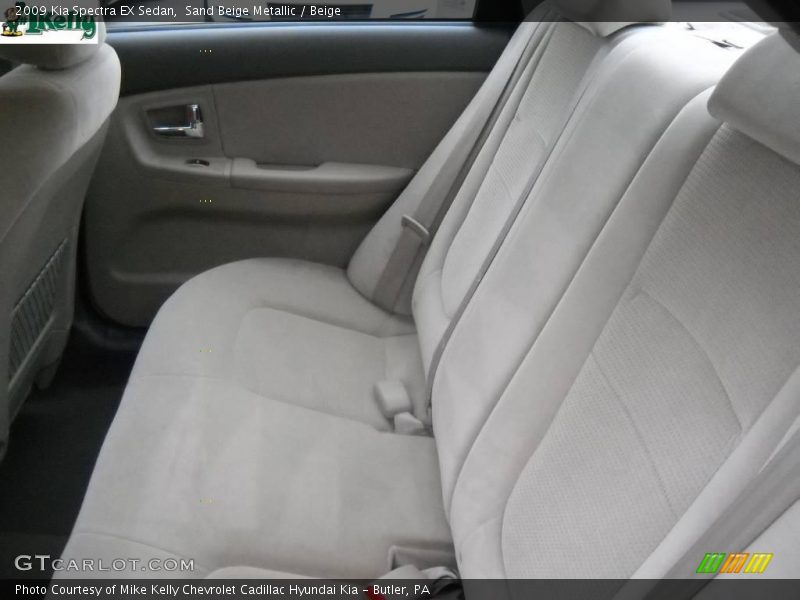 Sand Beige Metallic / Beige 2009 Kia Spectra EX Sedan