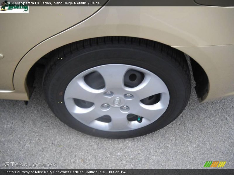 Sand Beige Metallic / Beige 2009 Kia Spectra EX Sedan