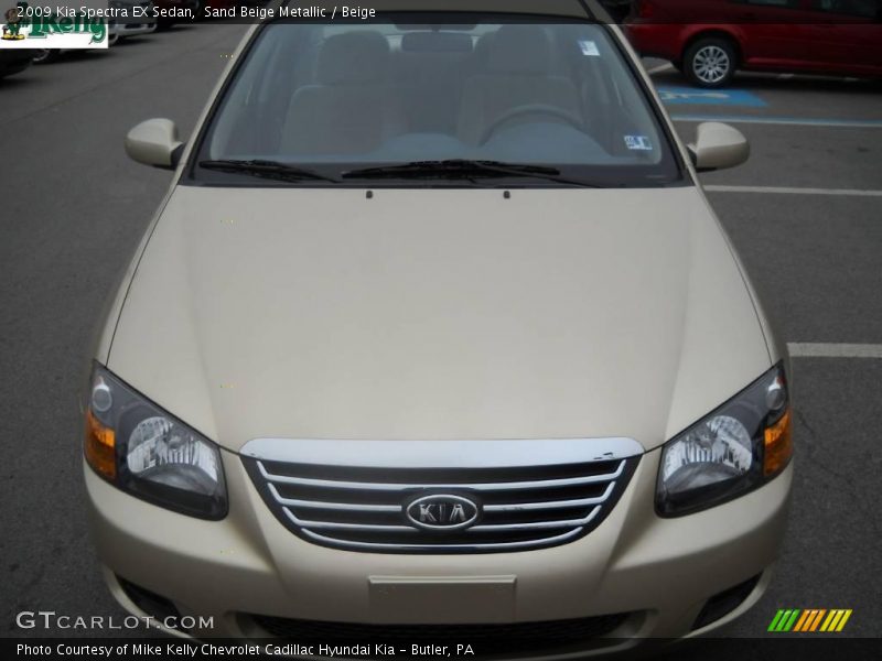 Sand Beige Metallic / Beige 2009 Kia Spectra EX Sedan