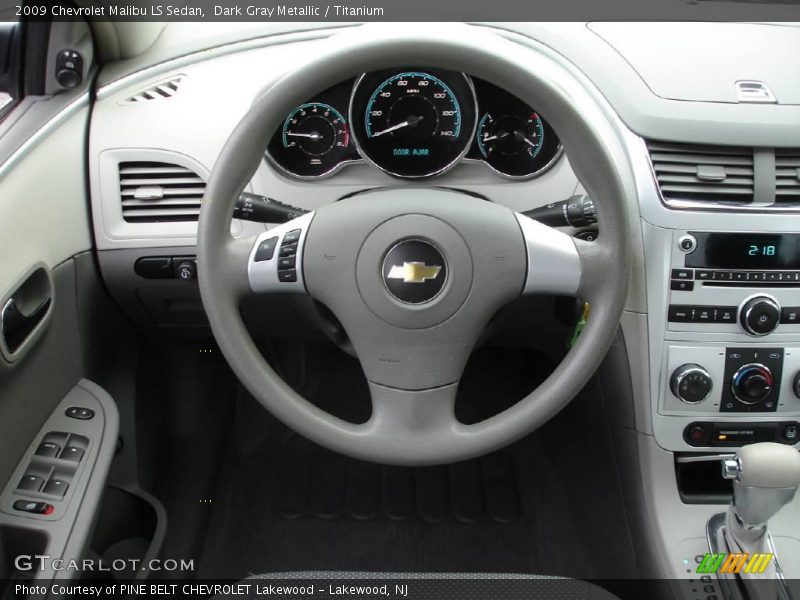 Dark Gray Metallic / Titanium 2009 Chevrolet Malibu LS Sedan