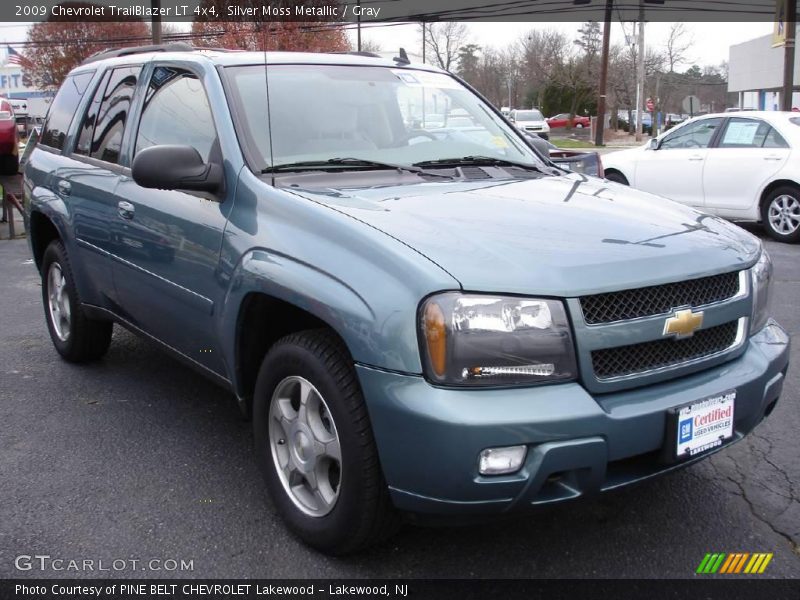 Silver Moss Metallic / Gray 2009 Chevrolet TrailBlazer LT 4x4