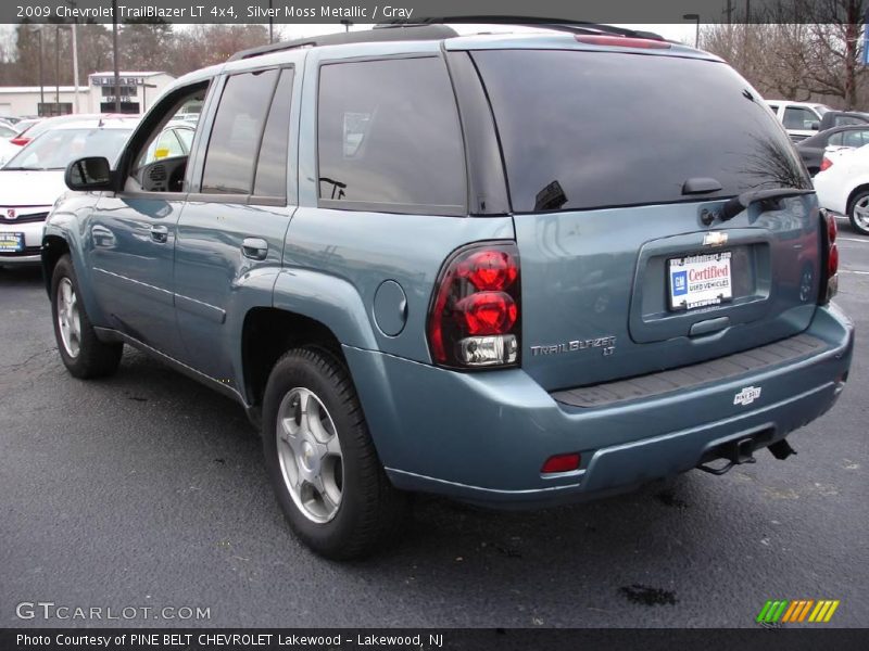 Silver Moss Metallic / Gray 2009 Chevrolet TrailBlazer LT 4x4