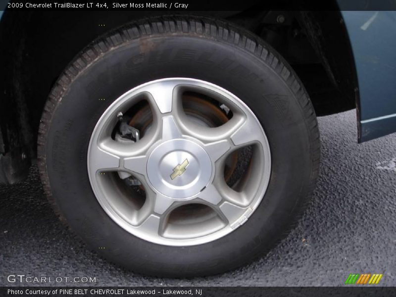 Silver Moss Metallic / Gray 2009 Chevrolet TrailBlazer LT 4x4