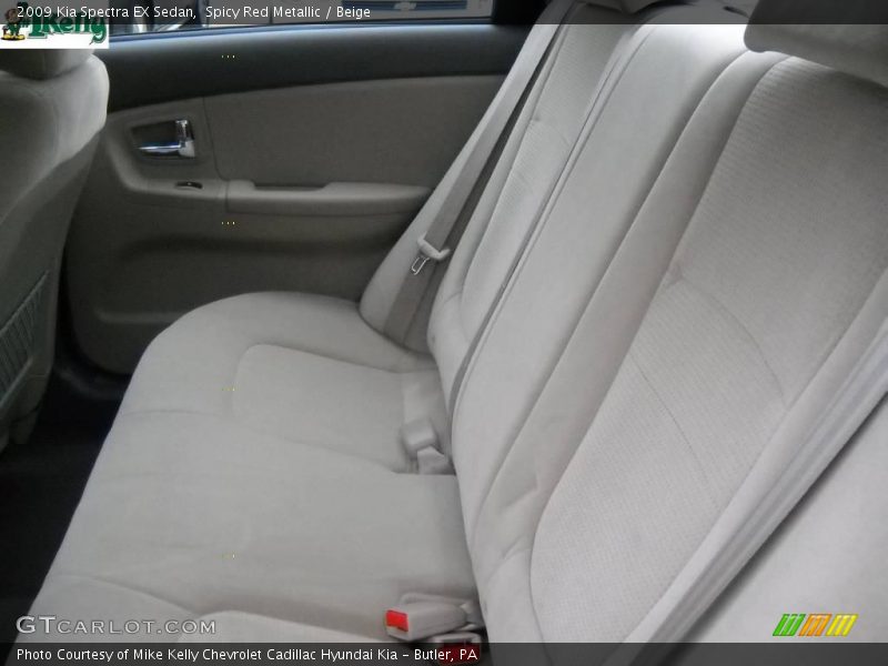Spicy Red Metallic / Beige 2009 Kia Spectra EX Sedan