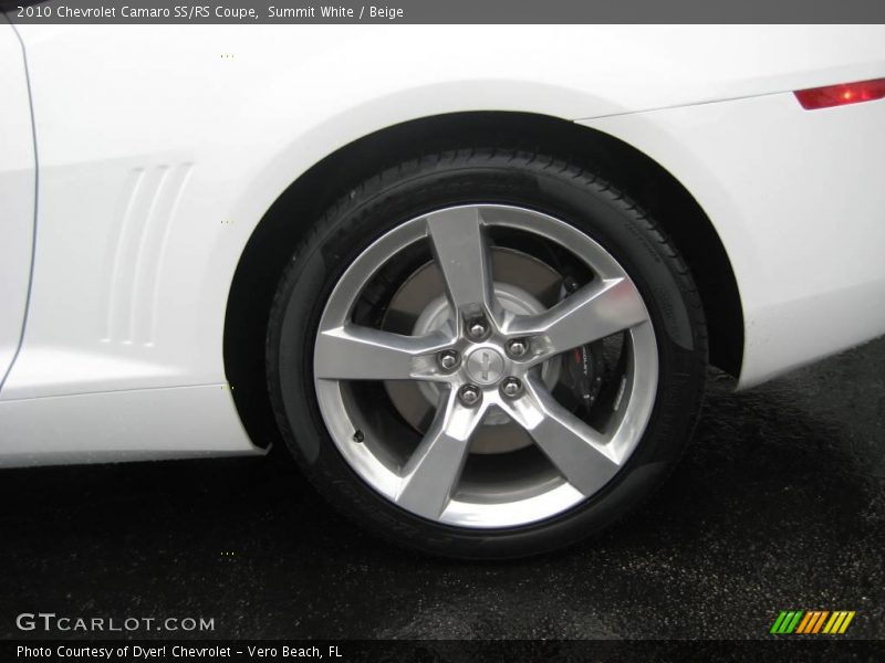 Summit White / Beige 2010 Chevrolet Camaro SS/RS Coupe