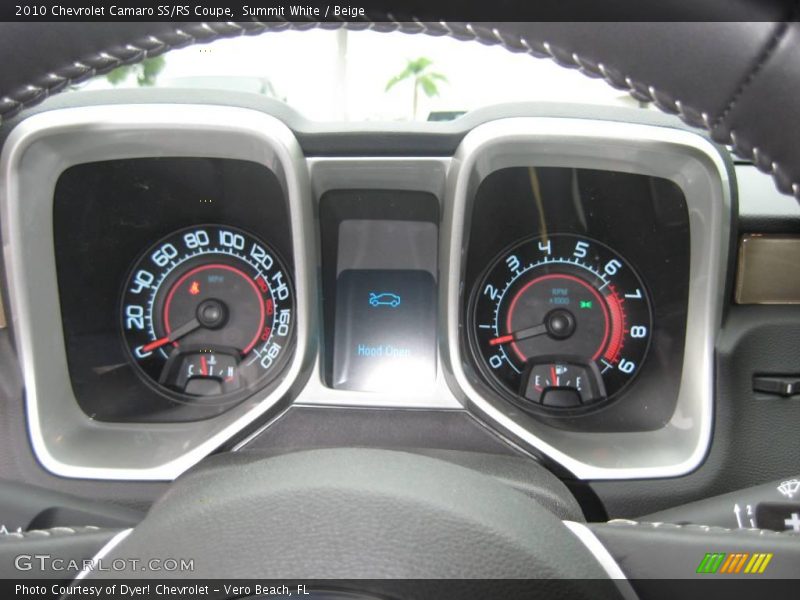 Summit White / Beige 2010 Chevrolet Camaro SS/RS Coupe