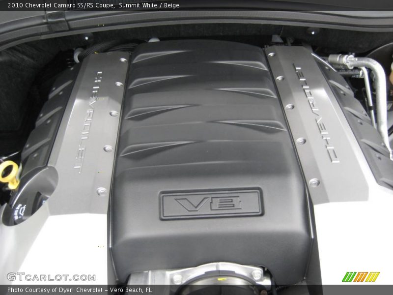 Summit White / Beige 2010 Chevrolet Camaro SS/RS Coupe