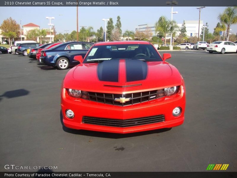 Inferno Orange Metallic / Black 2010 Chevrolet Camaro SS Coupe