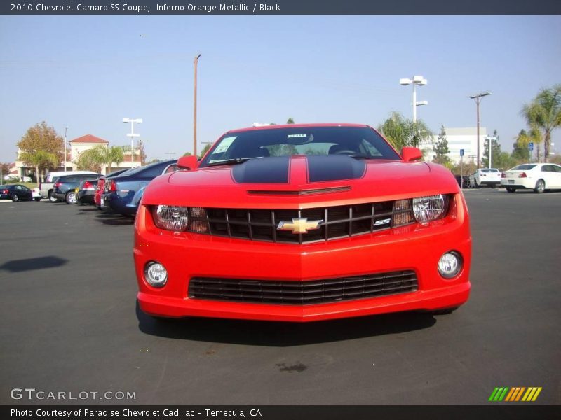 Inferno Orange Metallic / Black 2010 Chevrolet Camaro SS Coupe