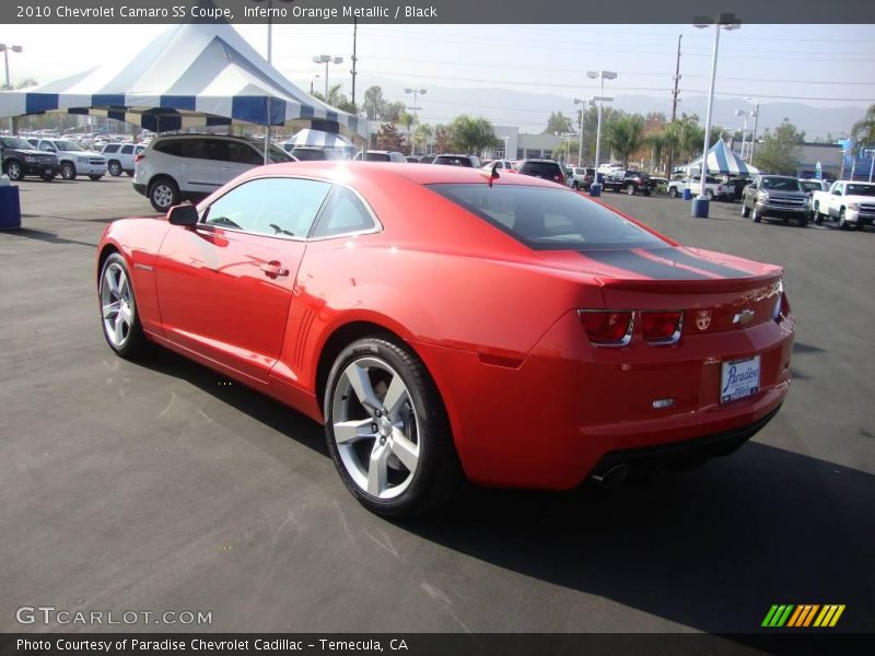 Inferno Orange Metallic / Black 2010 Chevrolet Camaro SS Coupe