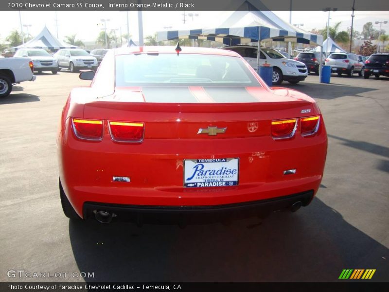 Inferno Orange Metallic / Black 2010 Chevrolet Camaro SS Coupe