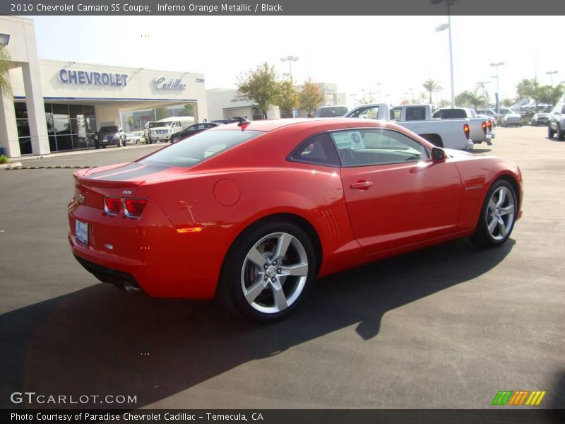 Inferno Orange Metallic / Black 2010 Chevrolet Camaro SS Coupe
