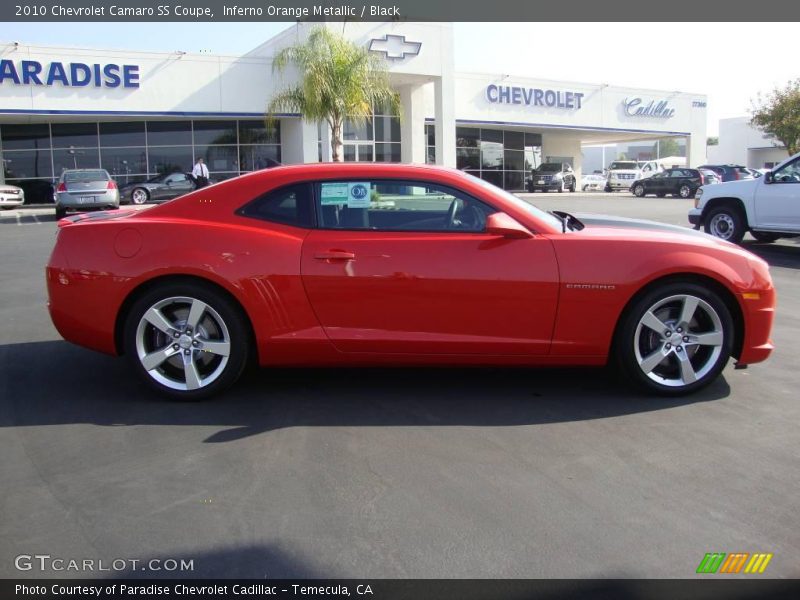Inferno Orange Metallic / Black 2010 Chevrolet Camaro SS Coupe