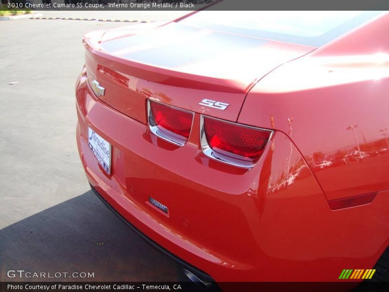 Inferno Orange Metallic / Black 2010 Chevrolet Camaro SS Coupe