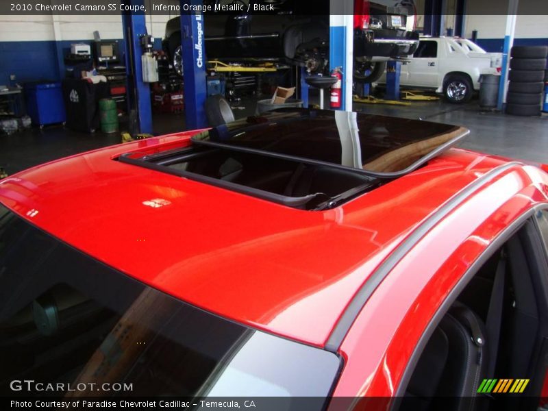 Inferno Orange Metallic / Black 2010 Chevrolet Camaro SS Coupe