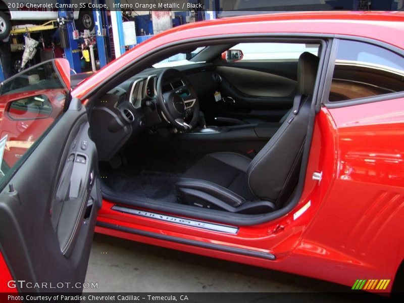 Inferno Orange Metallic / Black 2010 Chevrolet Camaro SS Coupe
