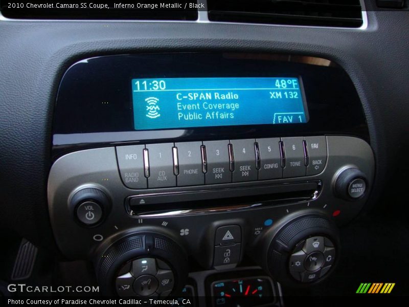 Inferno Orange Metallic / Black 2010 Chevrolet Camaro SS Coupe