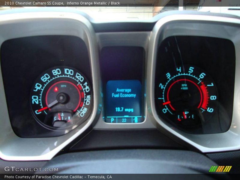 Inferno Orange Metallic / Black 2010 Chevrolet Camaro SS Coupe