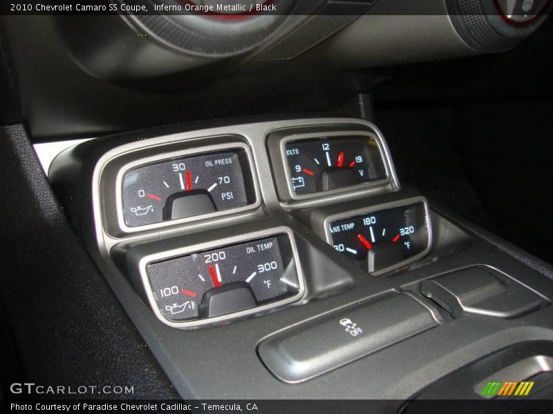 Inferno Orange Metallic / Black 2010 Chevrolet Camaro SS Coupe