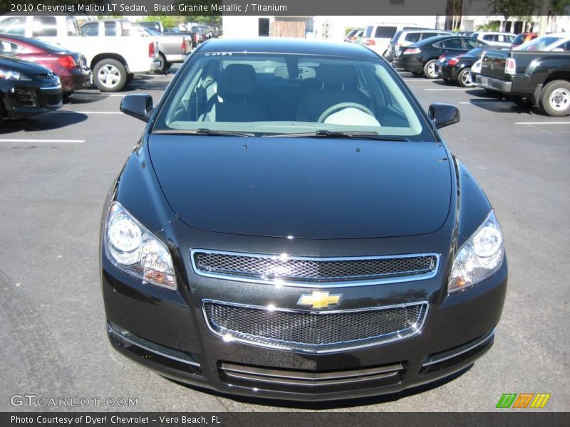 Black Granite Metallic / Titanium 2010 Chevrolet Malibu LT Sedan