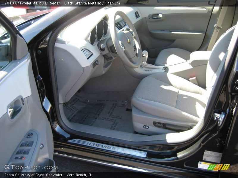 Black Granite Metallic / Titanium 2010 Chevrolet Malibu LT Sedan