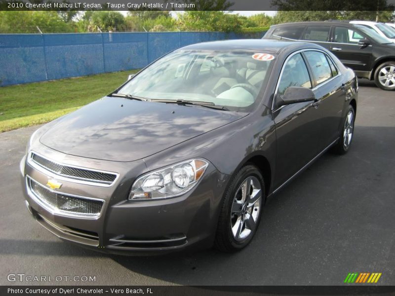 Taupe Gray Metallic / Titanium 2010 Chevrolet Malibu LT Sedan