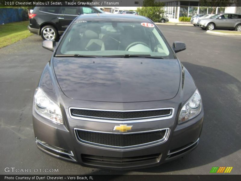 Taupe Gray Metallic / Titanium 2010 Chevrolet Malibu LT Sedan
