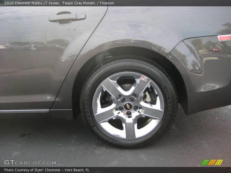 Taupe Gray Metallic / Titanium 2010 Chevrolet Malibu LT Sedan