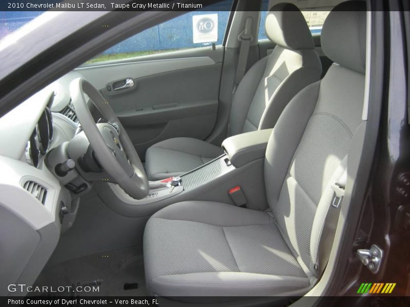 Taupe Gray Metallic / Titanium 2010 Chevrolet Malibu LT Sedan