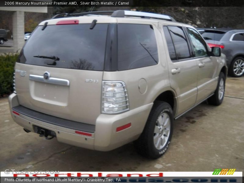 Silver Birch Metallic / Camel 2006 Mercury Mountaineer Premier AWD