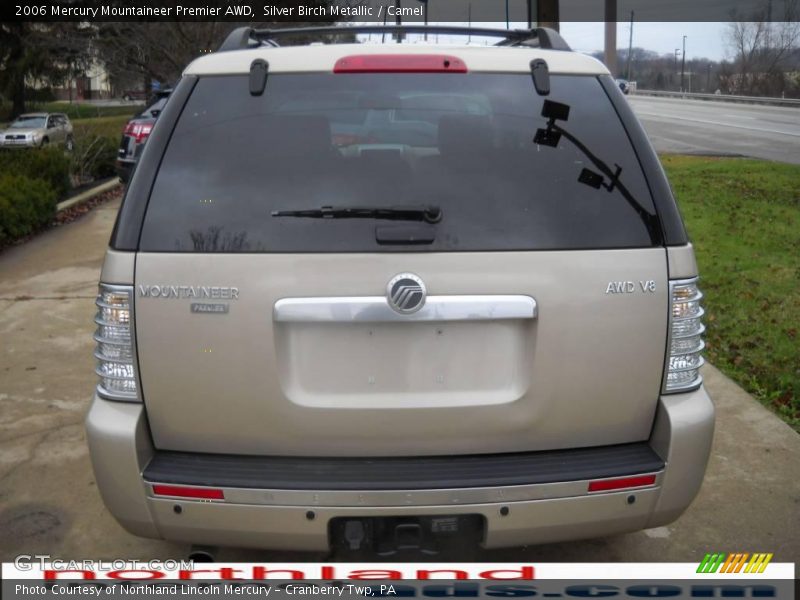 Silver Birch Metallic / Camel 2006 Mercury Mountaineer Premier AWD