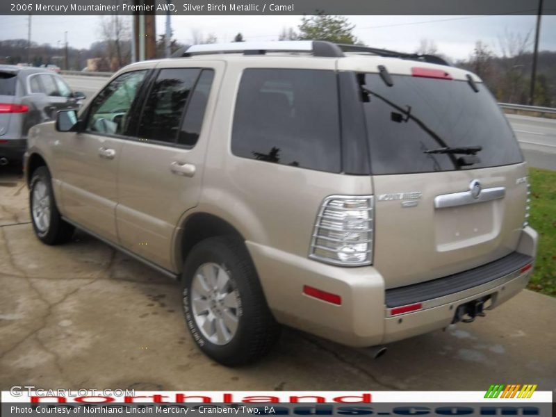 Silver Birch Metallic / Camel 2006 Mercury Mountaineer Premier AWD