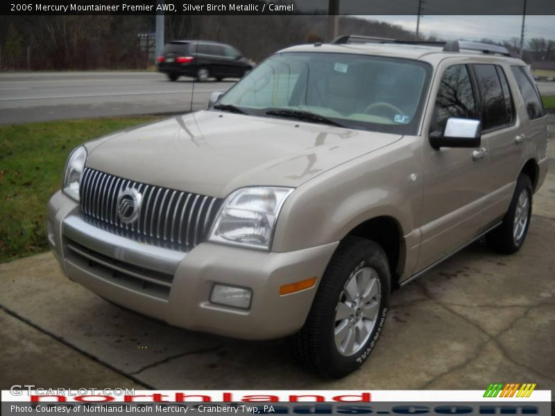 Silver Birch Metallic / Camel 2006 Mercury Mountaineer Premier AWD