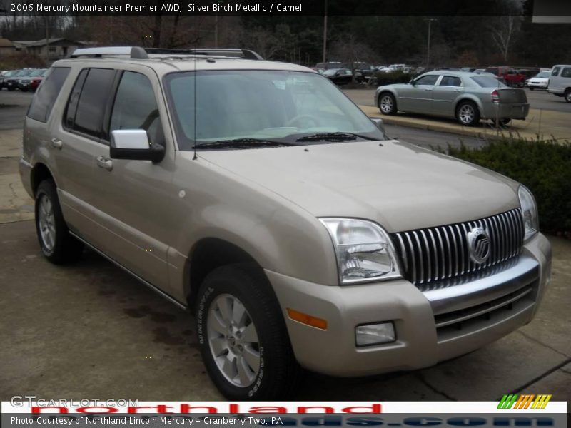 Silver Birch Metallic / Camel 2006 Mercury Mountaineer Premier AWD