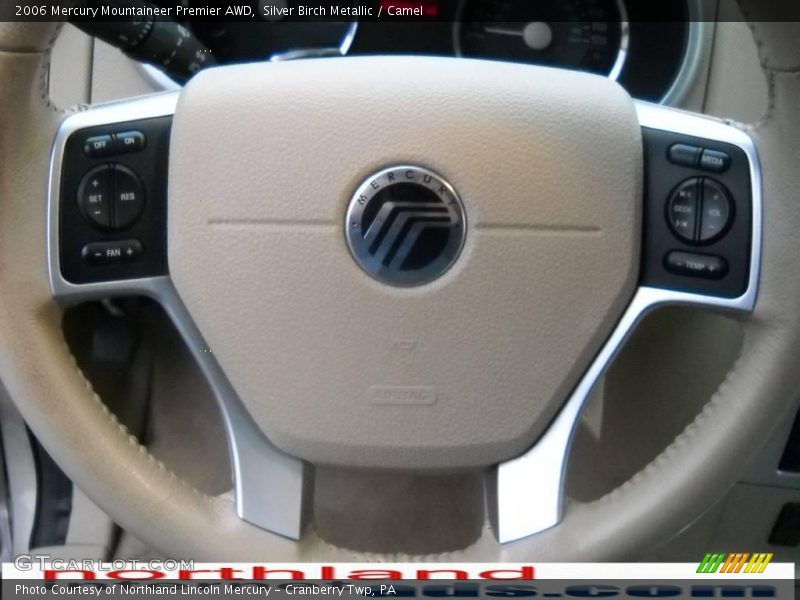Silver Birch Metallic / Camel 2006 Mercury Mountaineer Premier AWD