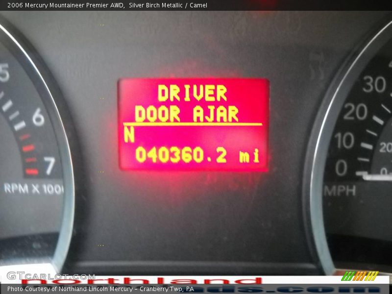 Silver Birch Metallic / Camel 2006 Mercury Mountaineer Premier AWD