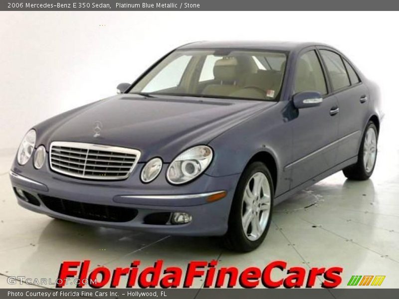 Platinum Blue Metallic / Stone 2006 Mercedes-Benz E 350 Sedan